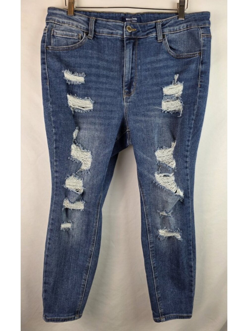 Wax Jean Women's Jeans Size 18 Skinny Distressed Denim Pants
